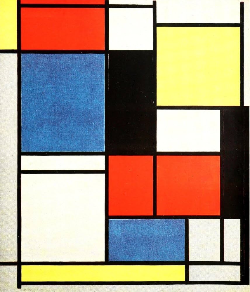 Amazon.com: Tableau II 1921-25 Poster Print by Piet Mondrian (18 x